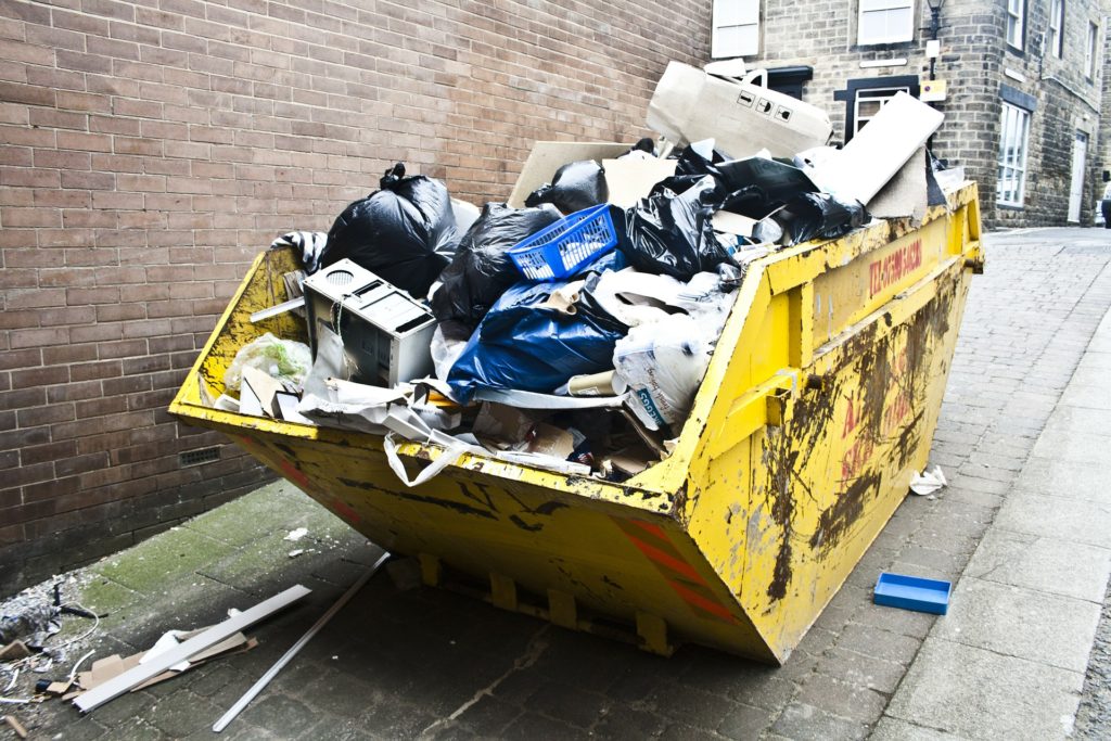Container nach einer erfolgreichen Haushaltsauflösung